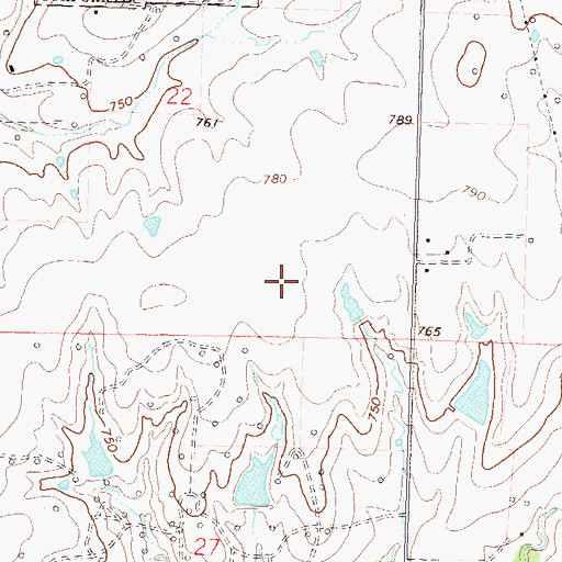 Topographic Map of Washington County, OK