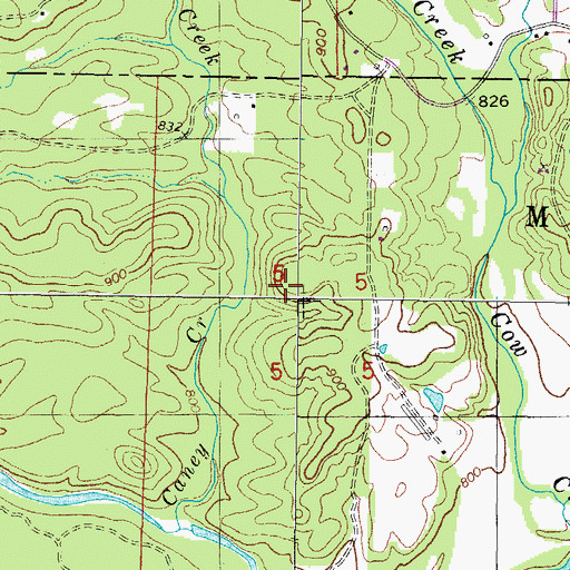 Topographic Map of Ouachita Mountains, AR