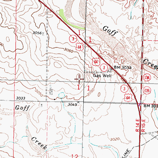 Topographic Map of Neutral Strip (historical), OK