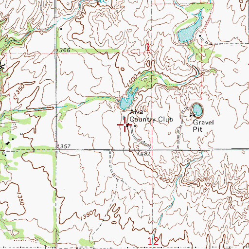 Topographic Map of Alva Country Club, OK