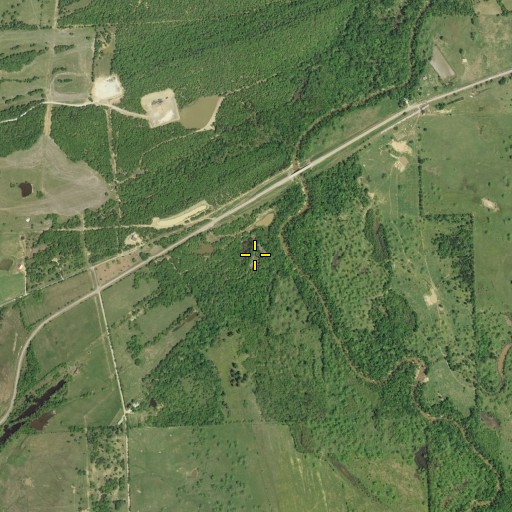 Aerial/Satellite Image of Sandmann Mine Number 2, OK