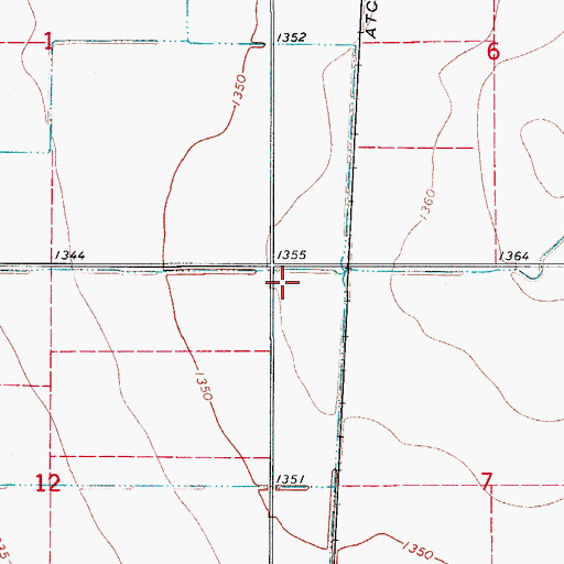 Topographic Map of Sheffield-Smith Airstrip, OK
