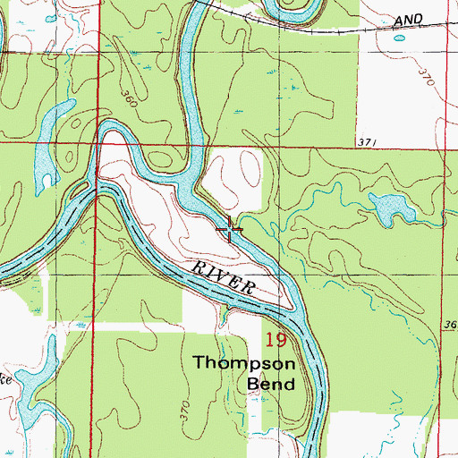Topographic Map of South Boktuklo Creek, OK