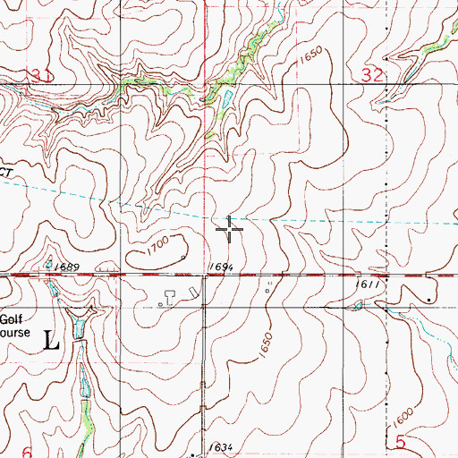 Topographic Map of KRMK-FM (Cordell), OK