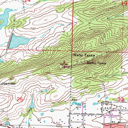 Topographic Map of KTMC-FM (McAlester), OK