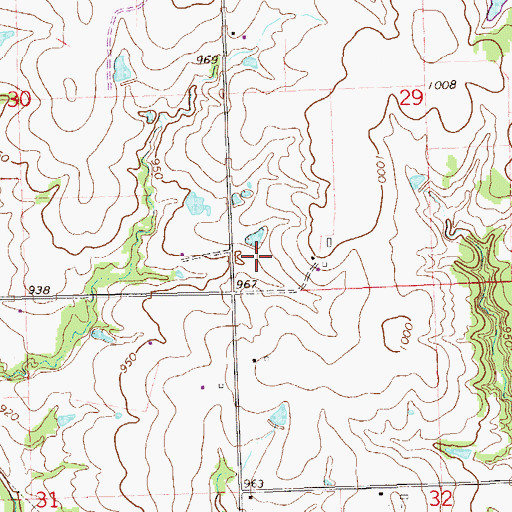 Topographic Map of KKND-FM (Stillwater), OK