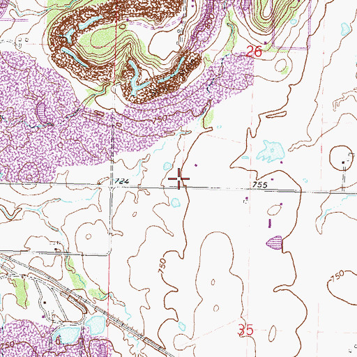 Topographic Map of Monarch Field (historical), OK