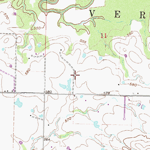 Topographic Map of Gilstrap Field, OK