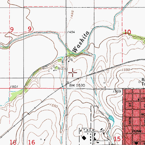 Topographic Map of City of Clinton Hospital Heliport, OK