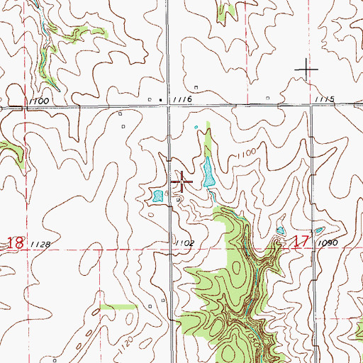 Topographic Map of Sky High Airport, OK