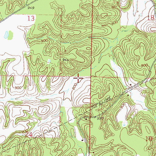 Topographic Map of Lakemont Shores Heliport, OK
