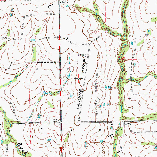 Topographic Map of McKey Airport, OK