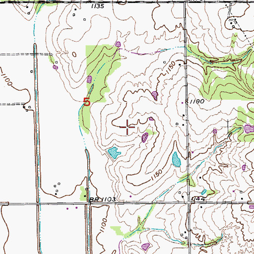 Topographic Map of Mission Field (historical), OK