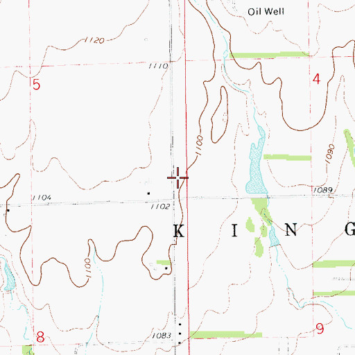 Topographic Map of White Airport, OK