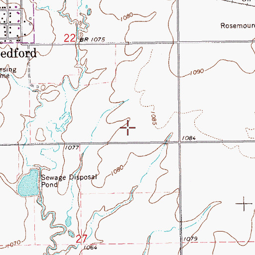 Topographic Map of CC and M Airport (historical), OK