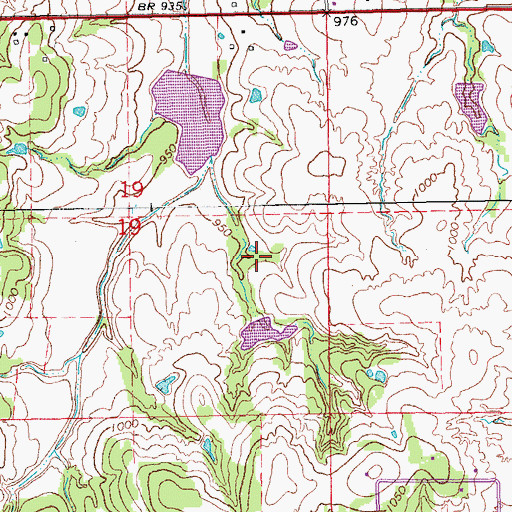 Topographic Map of Flying N Ranch Airport (historical), OK