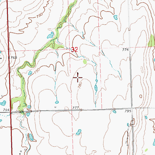 Topographic Map of Ragwing Acres Airport, OK