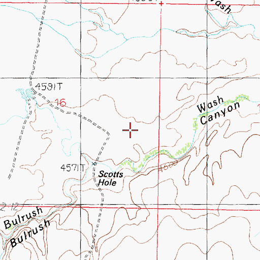 Topographic Map of Scotts Hole, AZ
