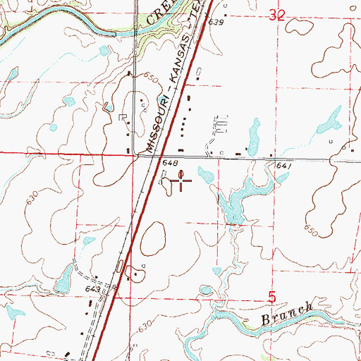 Topographic Map of Longs Airport North, OK