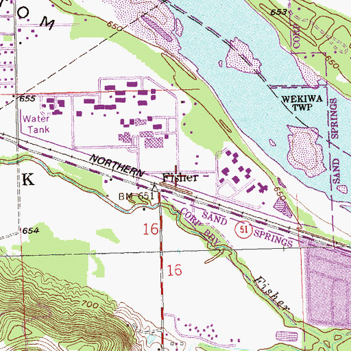 Topographic Map of Hissom Memorial Center Heliport, OK