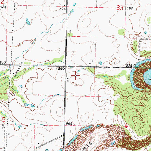 Topographic Map of Stigler Regional Airport, OK