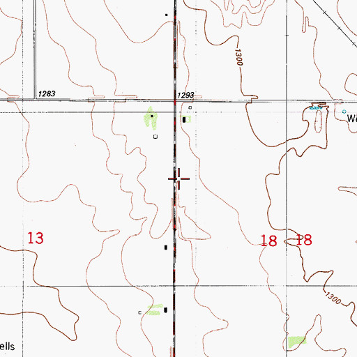 Topographic Map of Pinsons Cottonpatch Airport (historical), OK