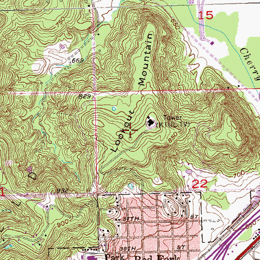 Topographic Map of Channel 8 Heliport, OK