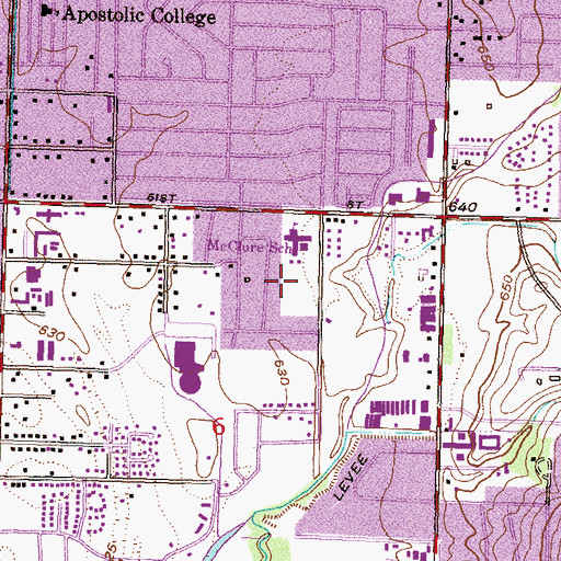 Topographic Map of Petra Heliport, OK