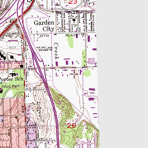 Topographic Map of Major Heliport, OK