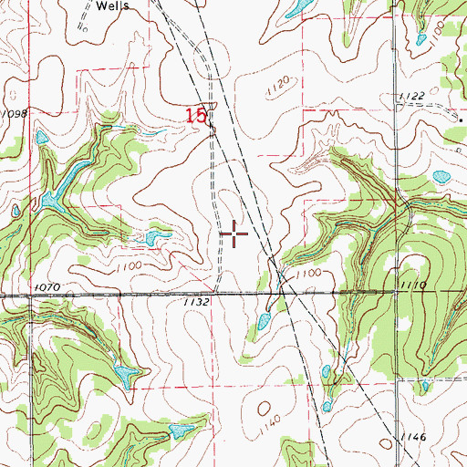 Topographic Map of Newman Farm Airport, OK