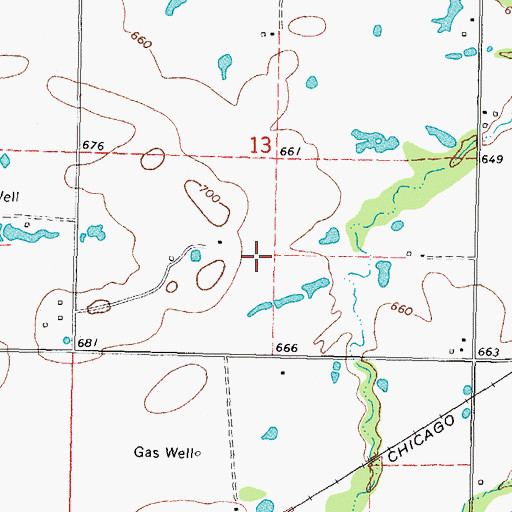 Topographic Map of Austin Airport (historical), OK