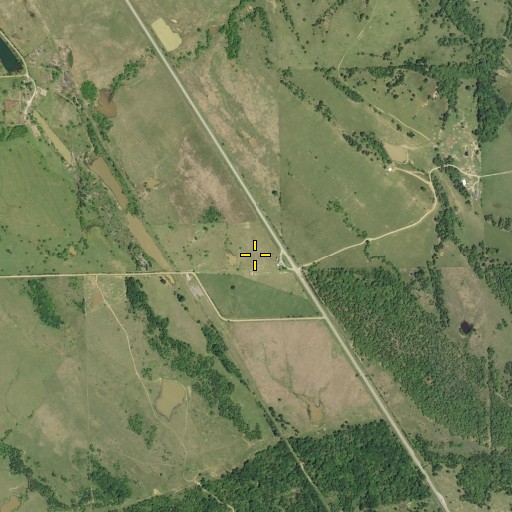 Aerial/Satellite Image of KEOR-AM (Atoka), OK
