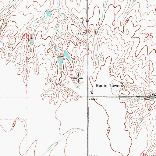 Topographic Map of KHIQ-FM (Alva), OK