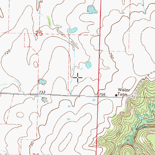 Topographic Map of KQLL-FM (Owasso), OK
