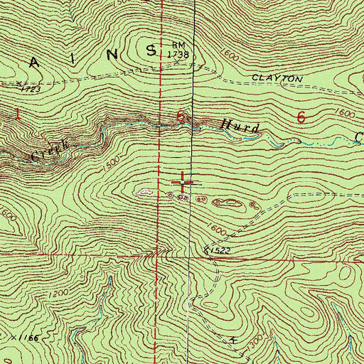 Topographic Map of Township of Tuskahoma, OK