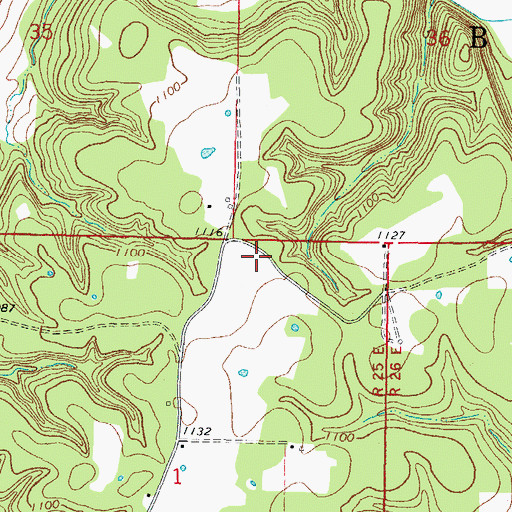 Topographic Map of Township of Baron, OK