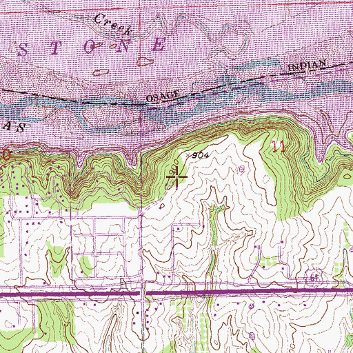 Topographic Map of Empy, OK