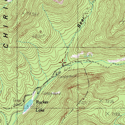 Topographic Map of Bear Canyon, AZ