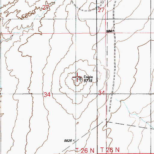 Topographic Map of Seed Hill, AZ
