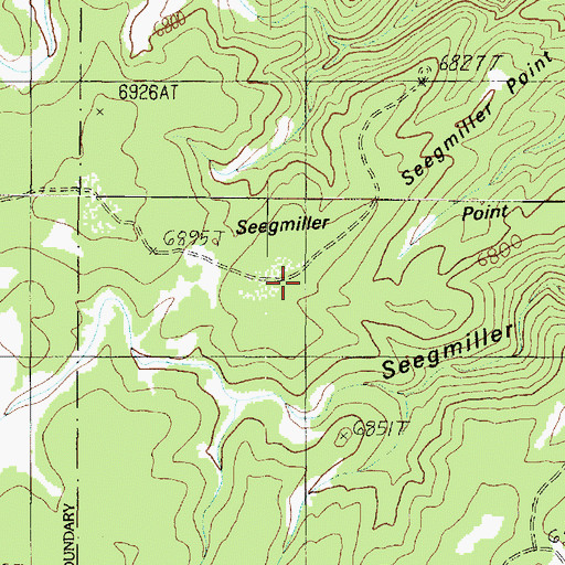 Topographic Map of Seegmiller Point, AZ