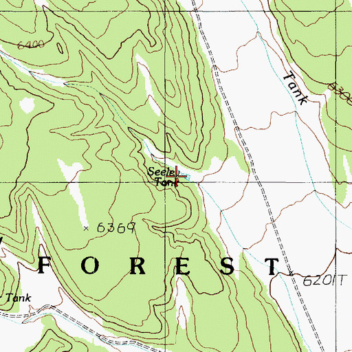 Topographic Map of Seeley Tank, AZ