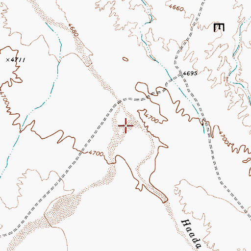 Topographic Map of Sei Haasgaii Wash, AZ