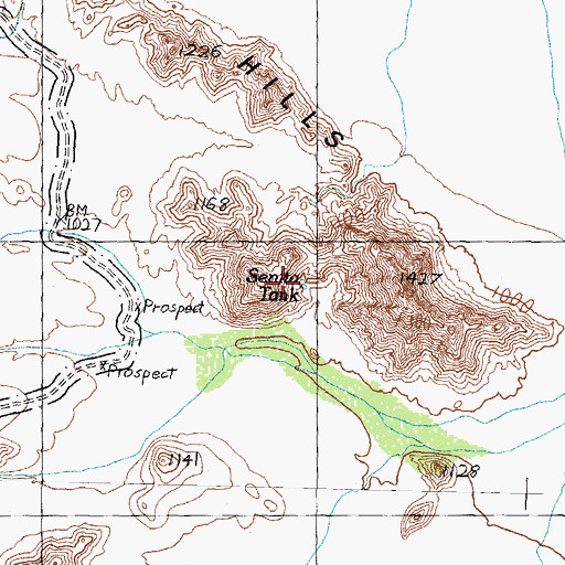 Topographic Map of Senita Tank, AZ