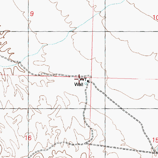 Topographic Map of Seven Hundred Well, AZ