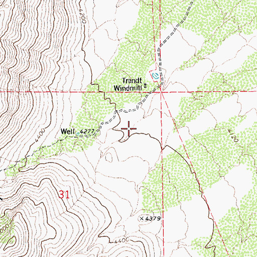 Topographic Map of Bear Canyon, AZ