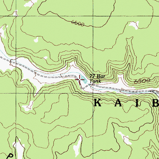 Topographic Map of Seventy-seven Bar Tank, AZ