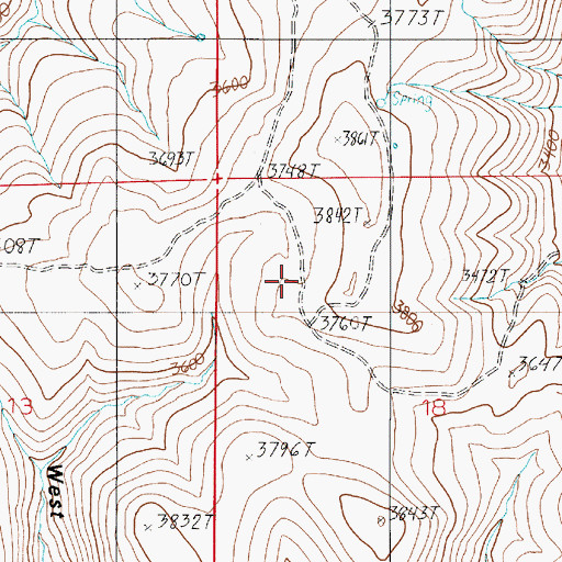 Topographic Map of Tarter Spring, OR