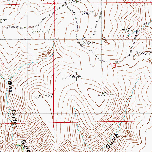 Topographic Map of Densley Reservoir, OR