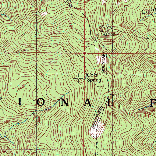 Topographic Map of Cold Spring, OR