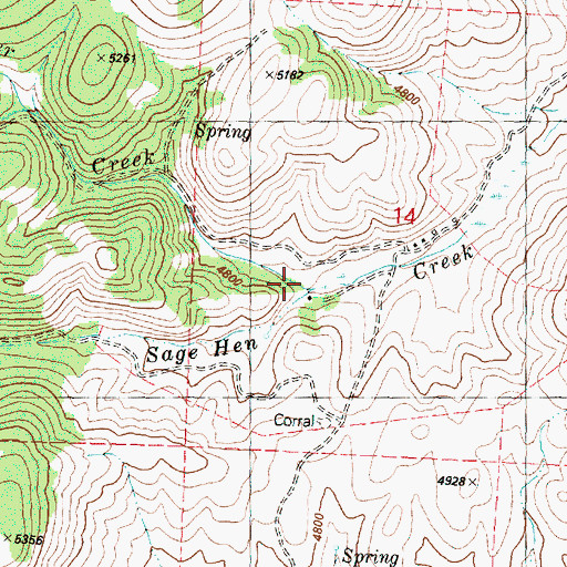 Topographic Map of Parker Creek, OR